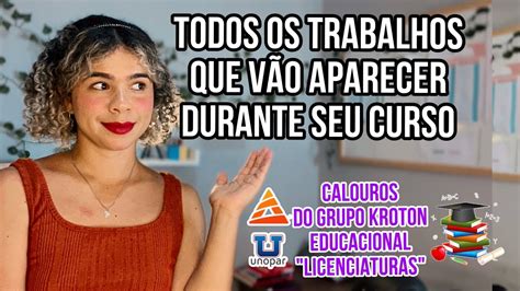 Todos Os Trabalhos Dos Cursos De Licenciaturas Do Grupo Kroton