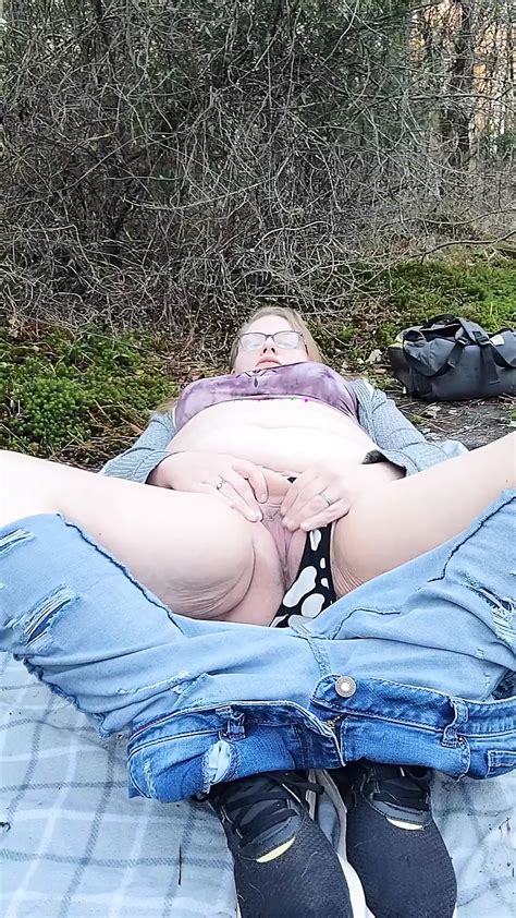 BBW MILF In Jeans Solo Fat Pussy Play On Nature Trail Outdoor In Public XHamster