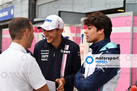 Esteban Ocon Racing Point Force India F Team And Lance Stroll