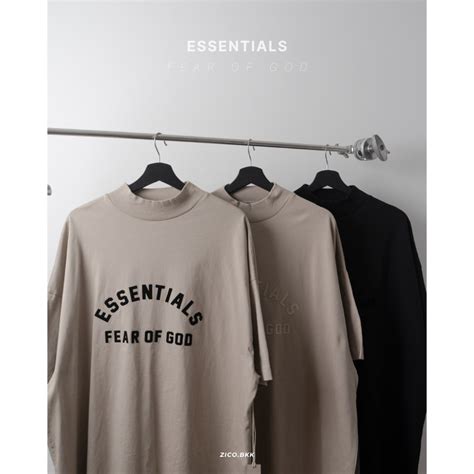 Fear Of God Essentials Tee Black Collections Shopee Thailand