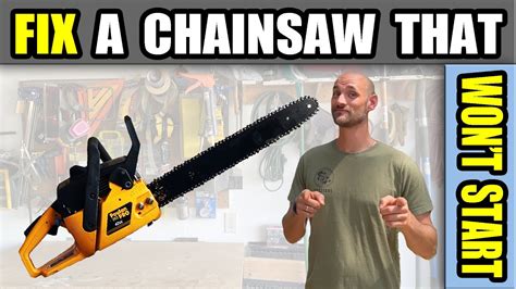 Chainsaw Won T Start Chainsaw Repair Youtube