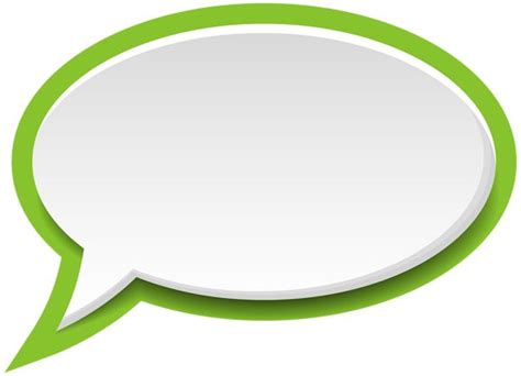 Speech Bubble White Green PNG Clip Art Image Clip Art Powerpoint