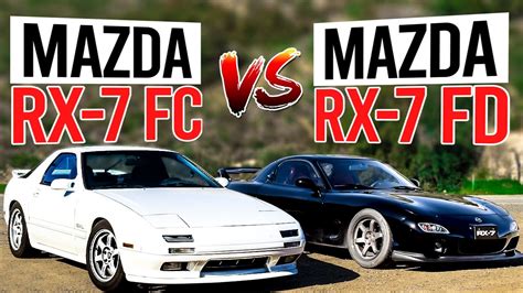 A Battle Of 90 S Rotary Engines Mazda RX 7 FD Vs RX 7 FC YouTube