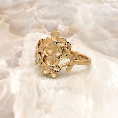 Vintage Flower Ring Jewelrythis Custom Jewelry