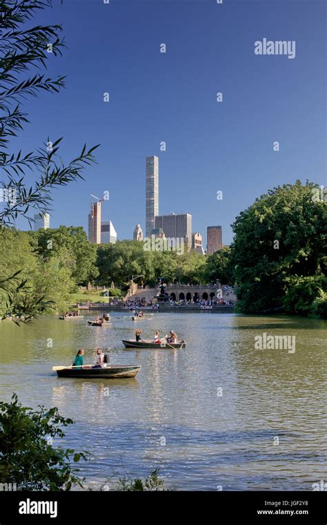 summer boating in central park New York Stock Photo - Alamy