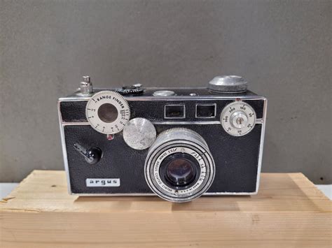 Argus C3 Rangefinder Camera The Brick With F35 50mm Case Coated Cintar