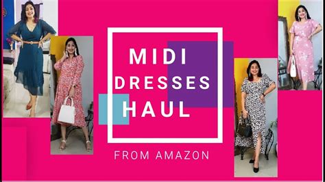 Amazon Midi Dress Haul Plus Size Midi Dresses Youtube