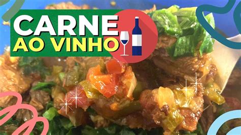 CARNE ao VINHO na PANELA de PRESSÃO YouTube