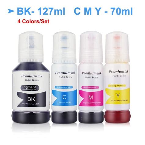 544 Dye Ink For Epson L3110 L3150 Refill Printer Ebay