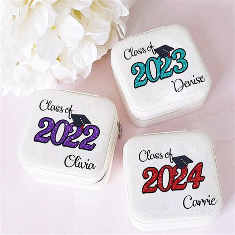 Custom Classic Graduation Jewelry Box Personalized Graduation Jewelry