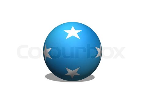 Federated States of Micronesia flag themes idea design | Stock image | Colourbox