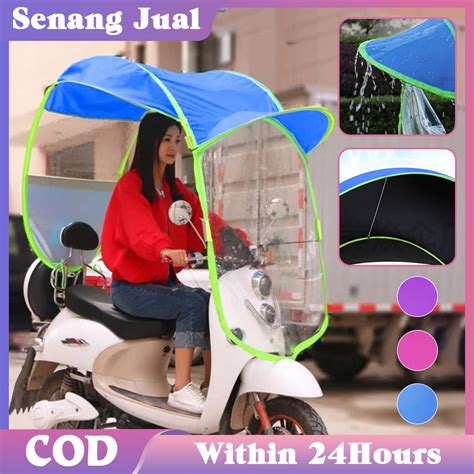 Jual Payung Motor Anti Hujan Dan Panas Ada Jendela Sebelum Dan Sesudah