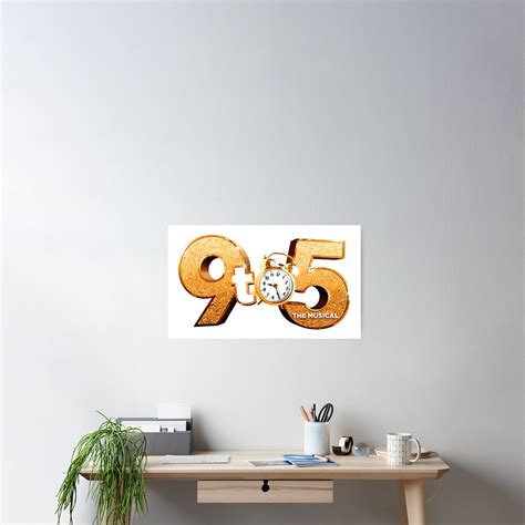 "9 to 5 the musical logo" Poster for Sale by Leyzel | Redbubble