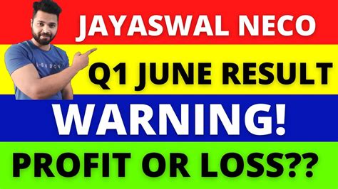 JAYASWAL NECO INDUSTRIES LTD JUNE 2022 QUARTER RESULT NSE BSE SHARE