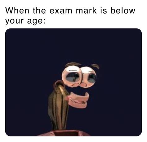 When the exam mark is below your age: | @king_Yeets | Memes