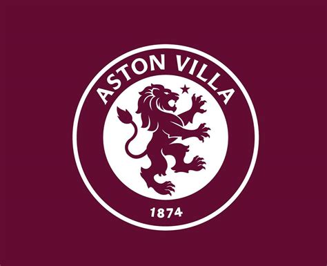 Aston Villa Club Logo Symbol White Premier League Football Abstract ...