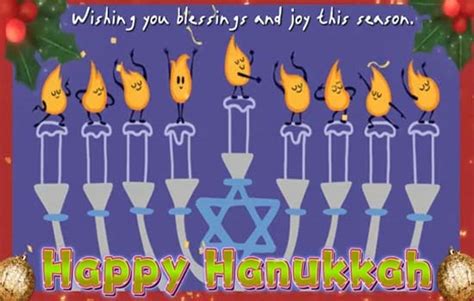 Wishing You Blessings And Joy. Free Happy Hanukkah eCards | 123 Greetings