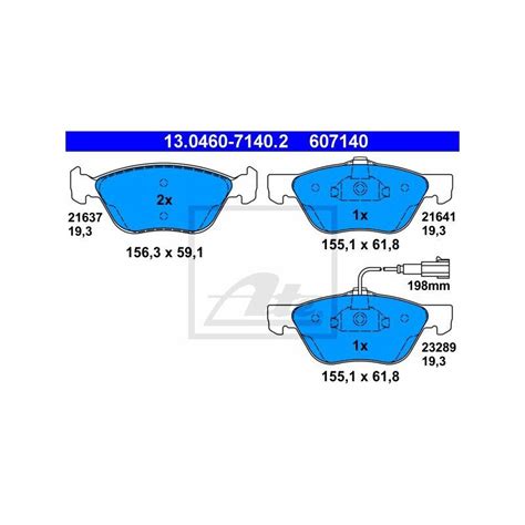 Ate Bremsenset Vorne Bremsscheiben Mm Bel Ge F R Fiat Marea