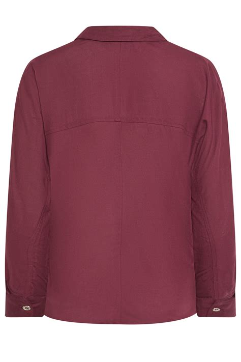 Pixiegirl Burgundy Red Long Sleeve Shirt Pixiegirl