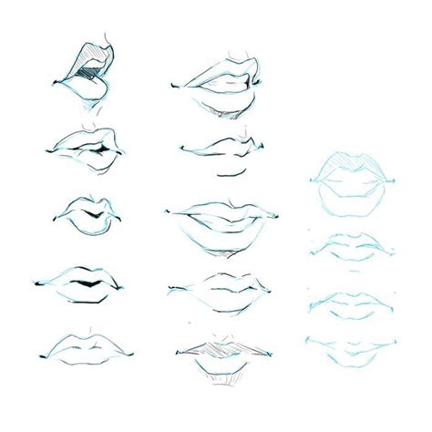 Mouth reference | Lips drawing, Drawings, Smile drawing