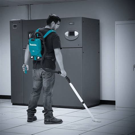 MAKITA Cordless Backpack Vacuum, 53 cfm, HEPA Vacuum Filtration Type, 1/2 gal, 9.4 lb Weight ...