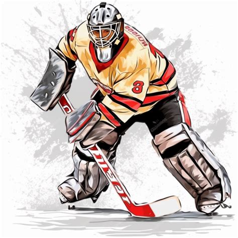 Clipart Of Hockey Goalie Clip Art Library