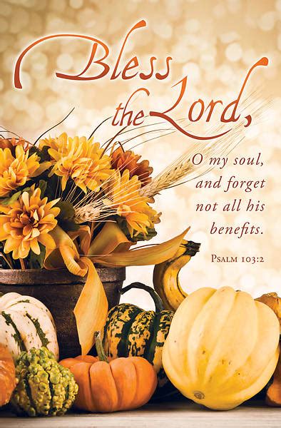 Bless the Lord Thanksgiving Regular Size Bulletin | Cokesbury