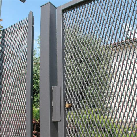 Expanded Metal Security Fence And Gate In Toronto Screen Panels