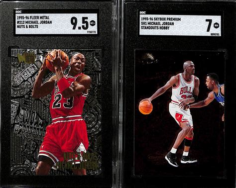 Lot Detail Lot Of Graded Michael Jordan Basketball Insert