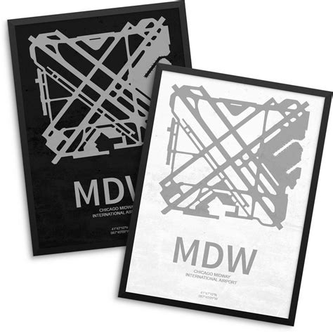 MDW Airport Chicago Midway International Airport Chicago - Etsy