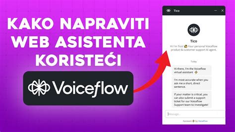 Šta je Voiceflow kako napraviti chat asistenta i postaviti ga na sajt