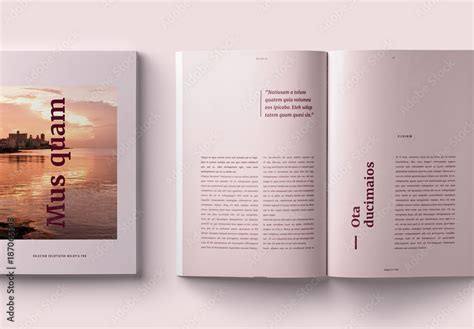 Elegant Magazine Layout Stock Template | Adobe Stock