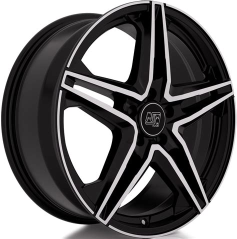 MSW 31 GLOSS BLACK FULL POLISHED Felge 8x19 19 Zoll 5x112 Lochkreis