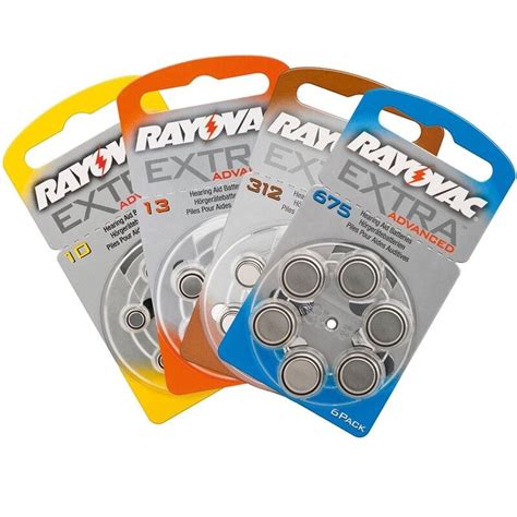 Rayovac Extra Advanced H Rger Tebatterie Knopfzellen Typ Zink Luft Ebay