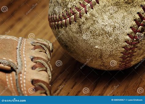 Baseball Mitt And Ball Stock Image Image Of Athletics 88050067