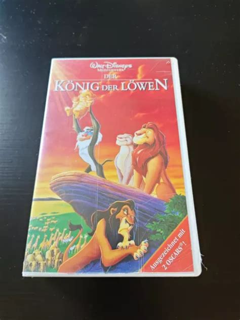 WALT DISNEYS MEISTERWERK Der König der Löwen VHS mit Hologramm EUR 1 00