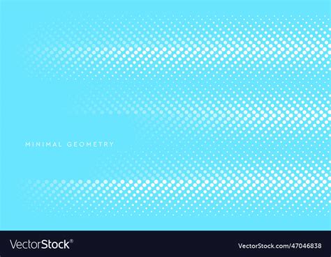 Abstract blue dotted pattern geometric background Vector Image