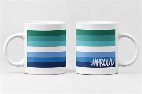 Gay Men Pride Flag PROUD Mug THE PRIDE SHOP