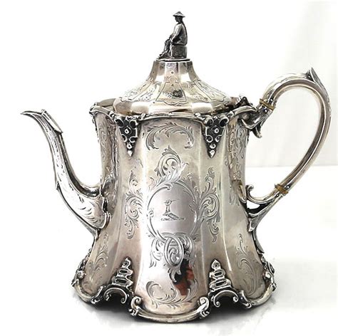 English Silver Antique Teapot 1858 Antique Teapot Tea Pots