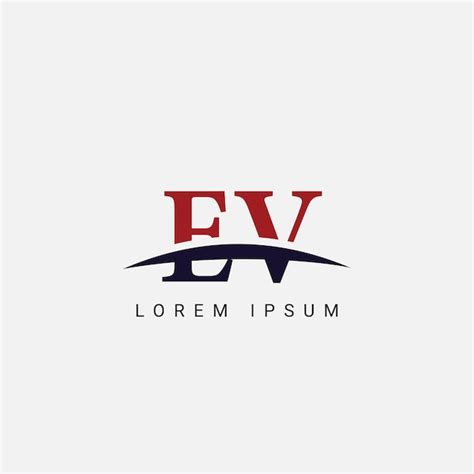 Premium Vector Initial E V Ev Letter Logo Design Vector Template Graphic Symbol For Corporate