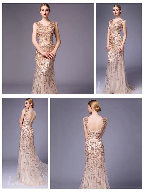 Golden Beaded Mermaid Wedding Dress 2553039 Weddbook