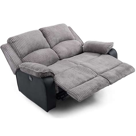 Postana Electric High Back Jumbo Cord Fabric Recliner Seater Sofa