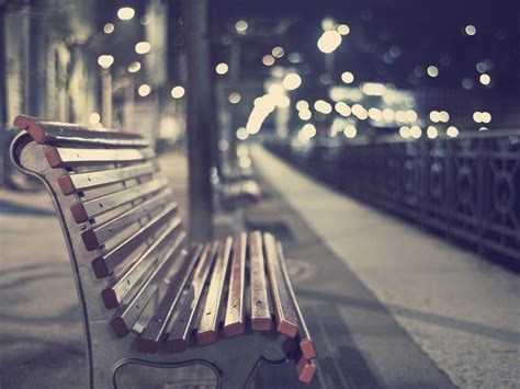 Deserts Park Bench Night City Wallpapers HD Desktop And Mobile