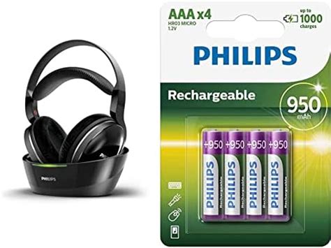 Philips SHD8850 12 Auriculares Para TV Con Cargador Circumaurales