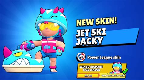 Buying Jet Ski Jacky🤤🌊 After 50 Wins🥵 Brawl Stars Youtube