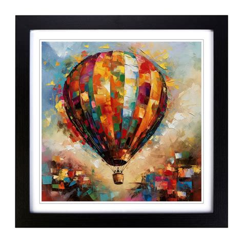 Marlow Home Co Hot Air Balloon Abstract Single Picture Frame Art