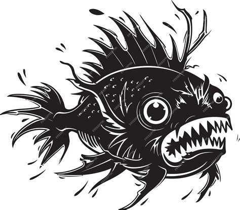 Sinister Swim Evil Angular Fish Iconography Diabolic Dive Sinister