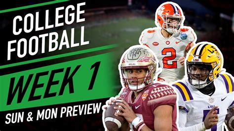 College Football Week 1 Picks And Predictions Cfb 2023 Sunday