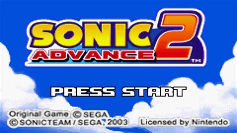 Sonic Advance 2 Intro Opening 1080p HD Widescreen YouTube