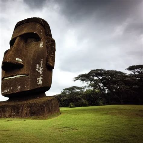 Photo Of Moai Statue Giving A Ted Talk Stable Diffusion OpenArt